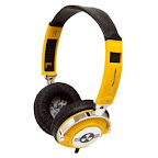ifrogz EarPollution Nerve Pipe Headphones - Stripes (Yellow/Chrome)