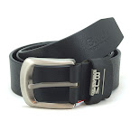 B.U.M. Equipment Men's Casual Leather Belt - BEB030 (Black)