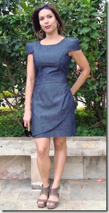 vestido manga copinho moda de novela estilo desiré - 01 vestido manga copinho moda de novela estilo desiré - 01