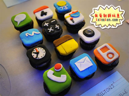 既美味又好看的iPhone蛋糕(iPhone Cupcakes)