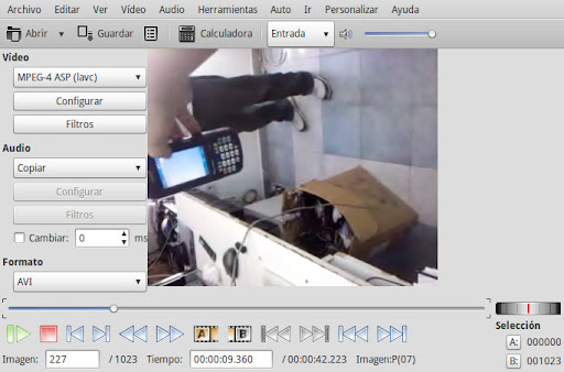 Girar videos con Avidemux