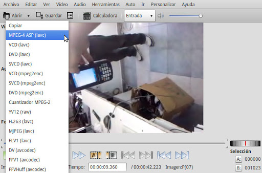 Girar videos con Avidemux