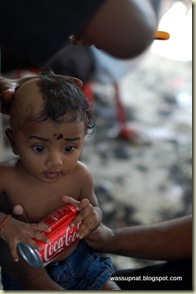 shaving baby