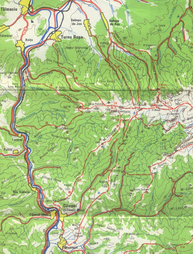 harta zona vestica Fagaras