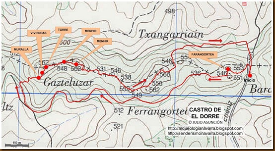 MAPA POBLADO DE EL DORRE