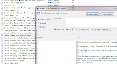 Turn Off Caching of Thumbnail Pictures to Speed Up Windows 7
