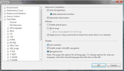 How to display line numbers in Visual Studio