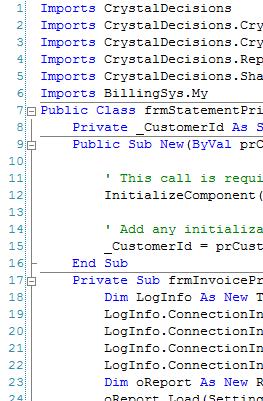 Line numbers in Visual Studio Editor