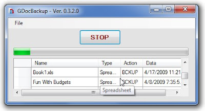 Google Docs Backup process Google Docs Backup process