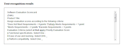Free Online OCR Result