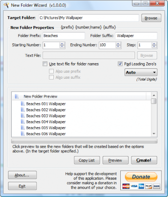 New Folder Wizard - Create Multiple Windows Folders at Once New Folder Wizard - Create Multiple Windows Folders at Once