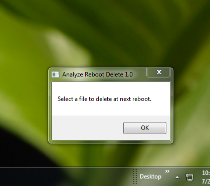 Delete Stubborn Viruses On Next Reboot