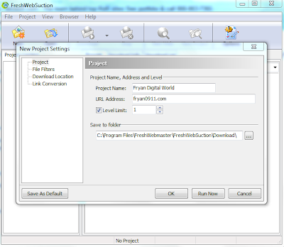Download Web Pages With Fresh WebSuction