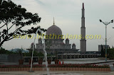 mosque at the background