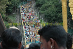 9.48am. Stairs are packed. 9.48am. Stairs are packed.