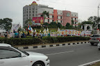 From across the road