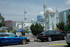 Blue Mosque from moving car Blue Mosque from moving car