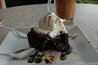 sweet temptation - brownie with ice cream toppin, plus with teh tarik! sweet temptation - brownie with ice cream toppin, plus with teh tarik!