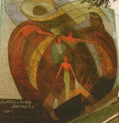 Josefina Plá y José Laterza Parodi "La familia del obrero" (Mural, 1959)