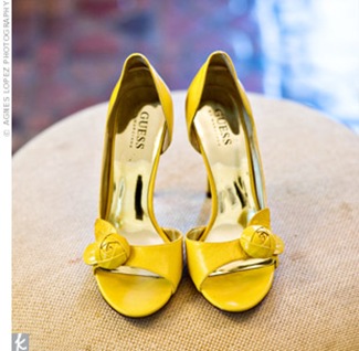 yellow shoes
