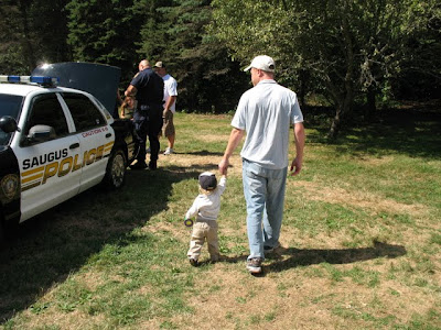 This better be the only time you take a ride in a police cruiser, little boy!