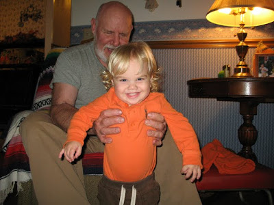 Being goofy with Grandpa