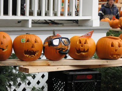 Scuba-diving pumpkin