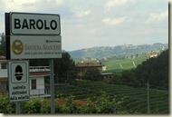 Bord met barolo