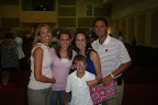 Dedi Linn (Mitchell) Schrider with her husband, Dan, and children Haley, Paige and Alex.