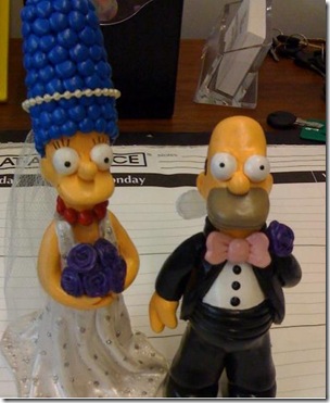 Homer & Marge Wedding Cake Toppers