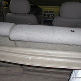 A privacy cover. No headrests.