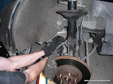 Cutting the brake line mount