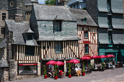 Restaurant in Vitre. We ate here, but were scared the buildings were going to fall down the whole time