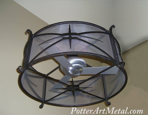 Contemporary style, neo-classical, fan enclosure.