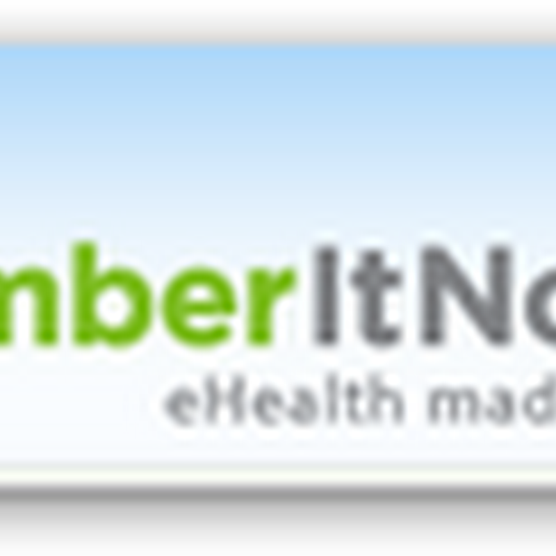 RememberItNow! Web Based Program and PHR – Text Messages and Emails Sent for Medication Reminders