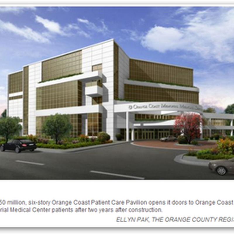 Orange Coast Memorial Medical Center State of the Art Outpatient Facility Opens in Fountain Valley, CA