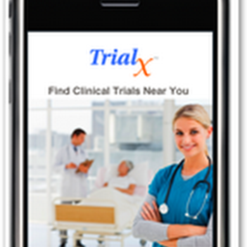 TrialX Mobile – Free Software To Find, Locate And Enroll In Clinical Trials from an iPhone