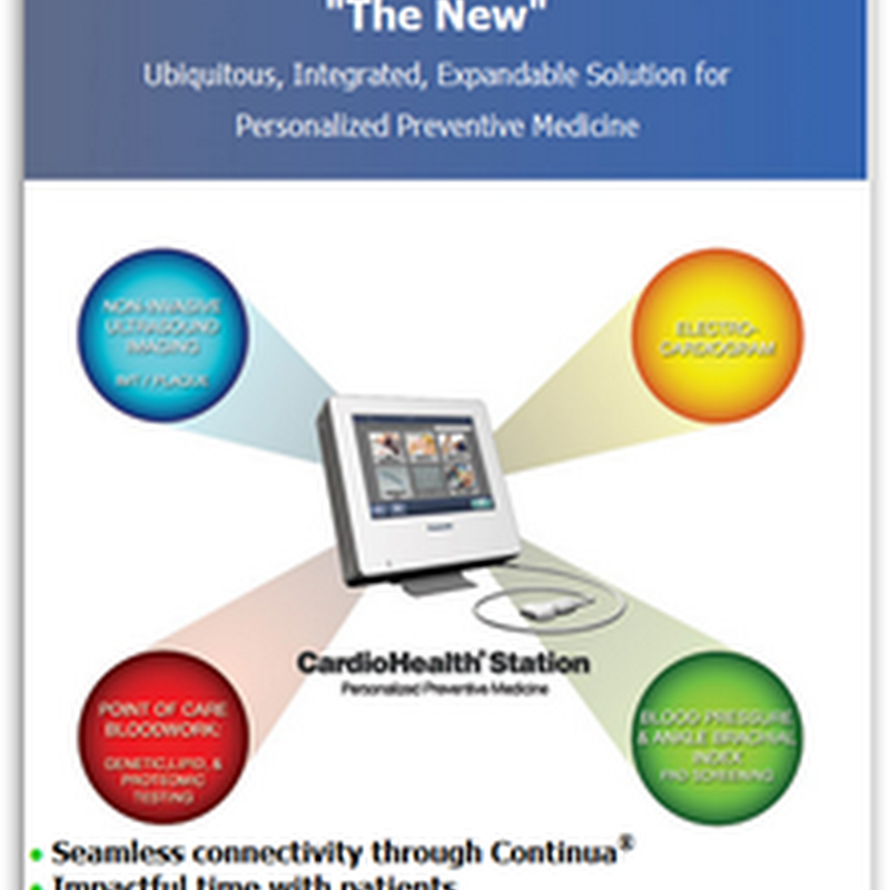 CardioHealth® Station Cleared By FDA-An Automated and Portable Cardiovascular Imaging Device for Physician’s Offices, Hospitals and Clinics-Got Plaque?