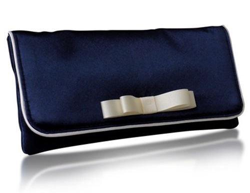 darcy_navy_clutch with white bow