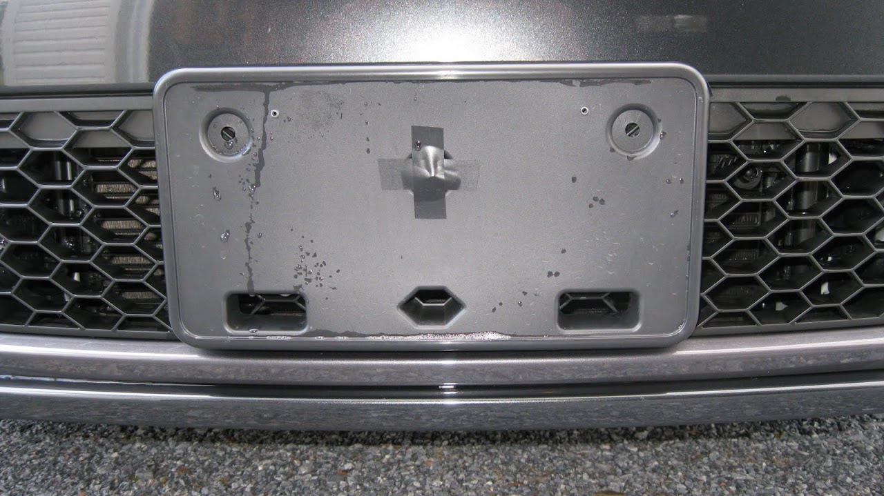 GTI Front License Plate install (no holes) VW Vortex Volkswagen Forum