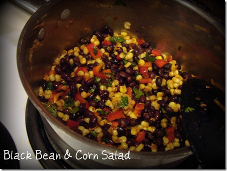 black bean and corn
