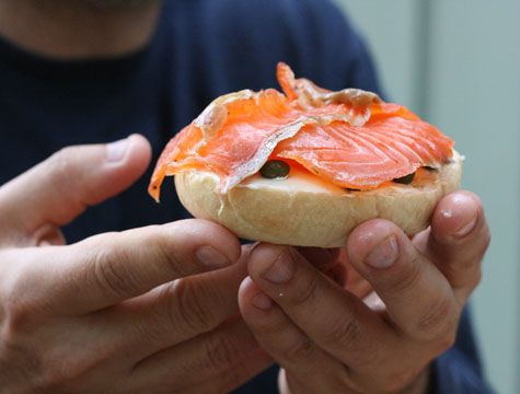 They're introduced to her dad through his homemade bagels and lox, ... They're introduced to her dad through his homemade bagels and lox, ...