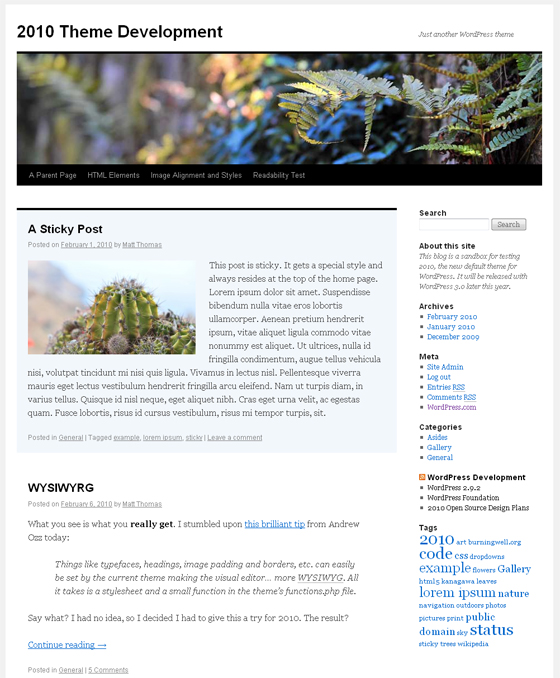 новый шаблон wordpress 3.0 новый шаблон wordpress 3.0