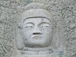 Gyeongju Standing stone Buddha in Backundae