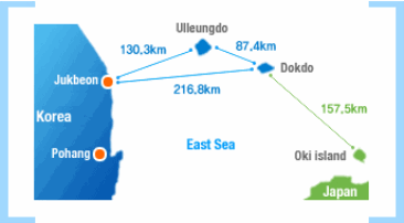 location map of Dokdo