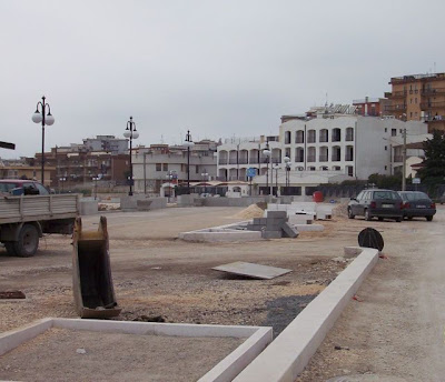 Manfredonia, Nuovo Lungomare del Sole in costruzione nel 2004