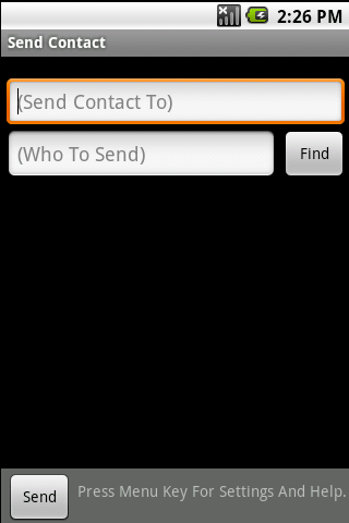 Send Contact