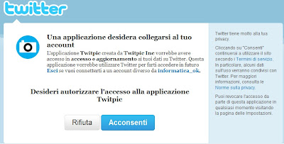 autorizzare Twitpic