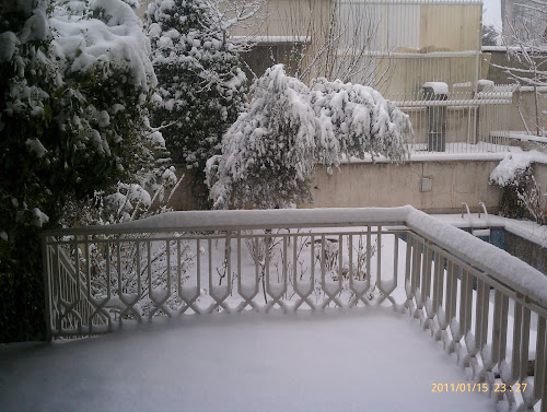 Snow in Tehran