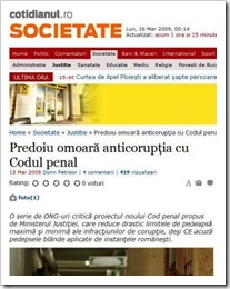 Micsorare pedepse coruptie